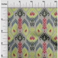 thumbnail image 1 of oneOone Tissu Polyester Lycra Tourbillon & Paisley Ikat Imprimé 1 Yard 56 Pouces de Large, 1 of 1