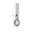 thumbnail image 3 of Ice Cream Scoop 1Pcs 19cm Stainless Steel Ice Cream Scoop with Push-Button Release Multifunctional Fruit and Dough Scooper for Home Kitchen or Ice Cream Parlor JASKFLY, 3 of 9