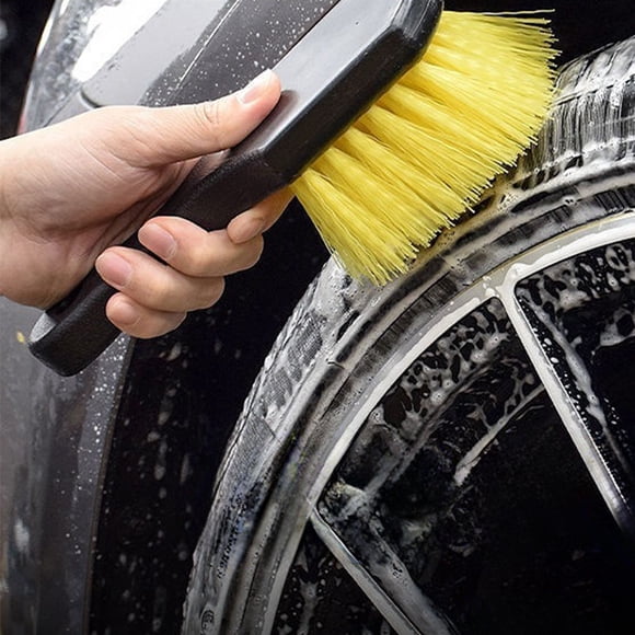 TopLLC Car Wheel Brush Tire Brush Hard Hair Soft Hair Steel Rim Crevice Degreasing Cleaning Brush Cleaning Car Fine Washing Tool tire brush