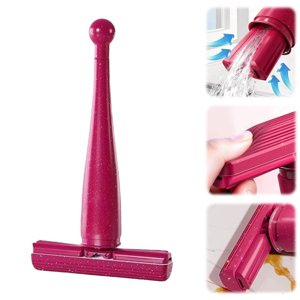 Portable Pull To Sponge Mop Mini Foldable Desktop Cleaning Brush for Kitchen Bathroom and Countertop