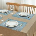 thumbnail image 5 of Linen Placemat Heat-Resistant & Washables Table Mats for Dining Placemats Set of 4 Outdoor indoor Table Mats for Dining Kitchen Party, 5 of 5