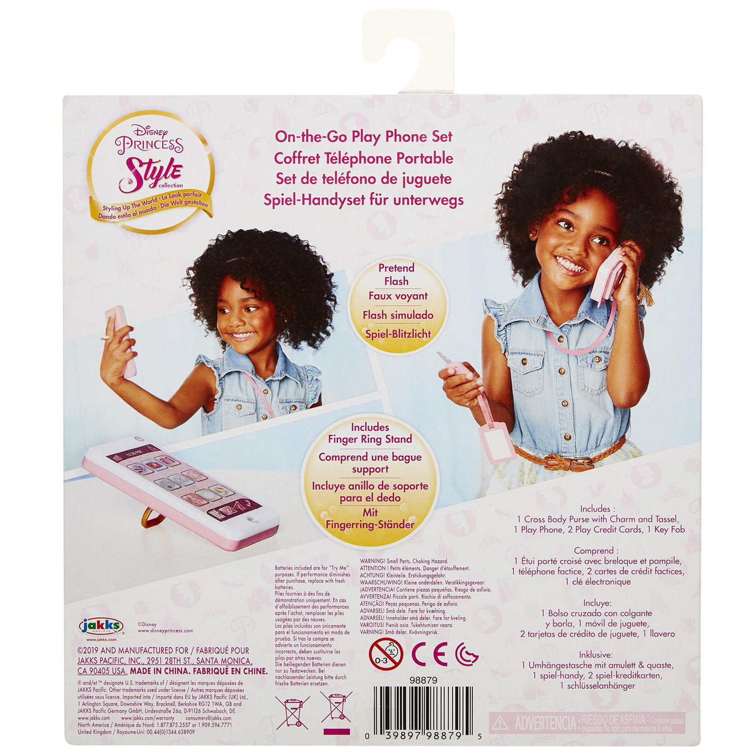 Ensemble téléphone portable Style Collection de Disney Princesses, Groupe d'âge 3+