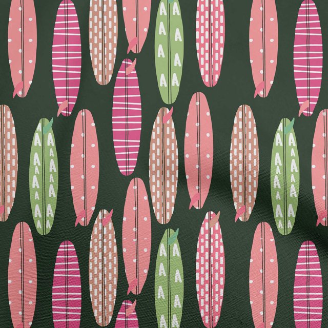 oneOone Silk Tabby Fuschia Pink Fabric Kids Floral Craft Projects Decor Fabric Printed By The Yard 42 Inch Wide