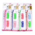 thumbnail image 4 of 3Pcs/set Double Head Pet Hand Toothbrush Pet toothbrush Pet toothbrush set Teeth Care Cleaning Brush Grooming Tools Set Random Color, 4 of 9