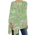 thumbnail image 1 of Pxiakgy T-Shirts à Manches Longues pour Femmes T-Shirts à Rayures Pailletées Décontractés Col Rond Manches Longues Vert m, 1 of 1