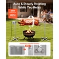 thumbnail image 2 of VEVOR Rotisserie Grill, AC120V 8 Level Height Electric Rotisserie Grill Kit, BBQ Grills Rotisseries Kit with 132 lbs Load Capacity, 38W Motor, Stainless Steel Automatic Grilling Kits for Parties, 2 of 9