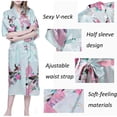 thumbnail image 2 of Robe pour Femmes Aguichant Peignoirs pour Femmes Kimono Paon Longue Robe de Chambre Robe Japonaise Robe, 2 of 5