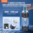thumbnail image 2 of VEVOR Hydrogen Water Bottle Generator 230 ml/8.1 oz with Nasal Inhalation Tube, 2 of 9
