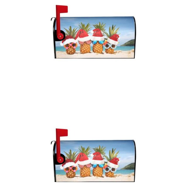maskred Festive Atmosphere Vibrant Deer Patterned Sleeve For Mailbox Bright And Warm YTYH2309061 2Set