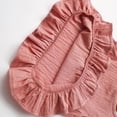 thumbnail image 4 of LLYWEY Toddler Girls Ruffle Tops, Baby Girl Linen Ruffles Hem Sleeveless T-Shirts, Kids Solid Color Keyhole Back Summer Round Neck Sleeveless Loose Casual Blouses Shirts, Style-T-12, Pinks, 3T, 4 of 9
