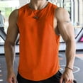thumbnail image 1 of Cameland Débardeur à Col Rond pour Hommes, Mode Décontractée, Couleur Unie, Vêtements de Sport de Mise en Forme, 1 of 6