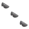 thumbnail image 1 of Transemion for Visor Peak 5-Snap Open Face Spare Parts Replaces Grey Type B 3Set, 1 of 6