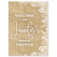 thumbnail image 1 of Darling Souvenir MADE WITH LOVE PersonalizedWelcomeSignFor Bridal Shower,Burlap,Bridal Shower Collection Great For Your Celebrations- 18x 12, 1 of 5