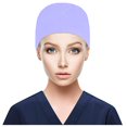 thumbnail image 1 of Scrub Cap With Buttons Bouffant Hat With Sweatband for Womens and Mens, 1 of 3