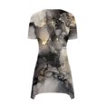 thumbnail image 5 of Hauts d'Été pour Femmes 2023 Coupe Ample Col Rond Manches Courtes T-Shirts T-Shirts Graphiques Étoiles et Rayures Blouses Décontractées et Confortables, 5 of 5