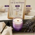 thumbnail image 3 of M&SENSE 9.88oz Natural Soy Wax Jar Candle with Wooden Wick | Lilac Blossom Scent | 55-Hour Burn & Long-Lasting Burn | Housewarming Gift for Men and Women, 3 of 7