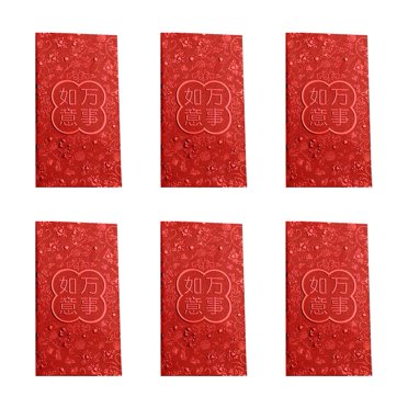 New Years Angpao Red Envelope For Money Cash Lucky Money New Year Angpao Red Pocket Thick
