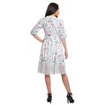 thumbnail image 2 of Moomaya Robe en Coton Imprimée pour Femme Longueur Midi Manches Courtes Tenue d'Été Vêtements, 2 of 4