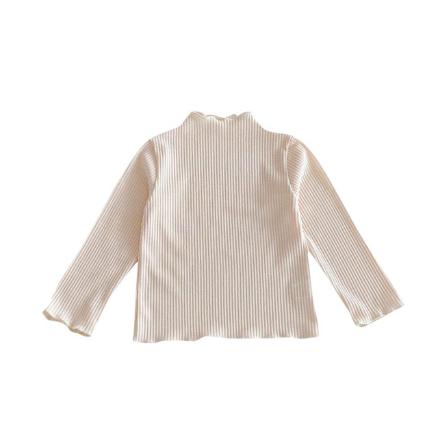 Vente de Chandail Tricoté Enfants Hommes et Femmes Manches Longues Col Rond Hauts Chandail en Molleton pour Bébé Beige 100