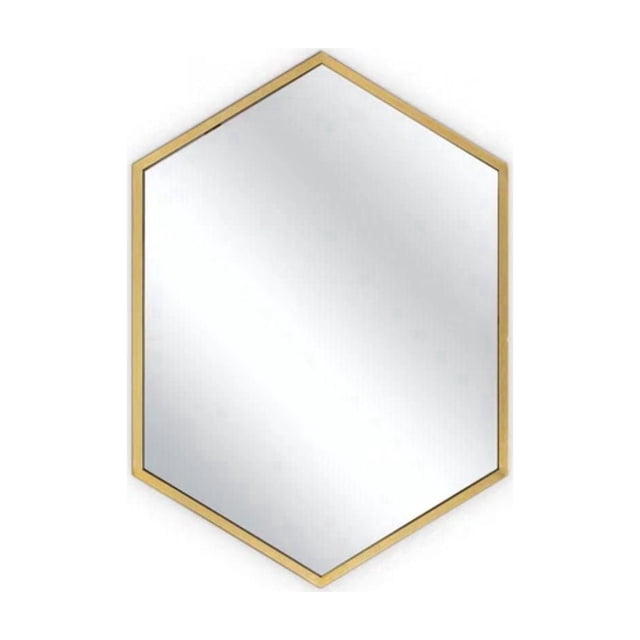 Miroir Marcellyn avec cadre en métal doré