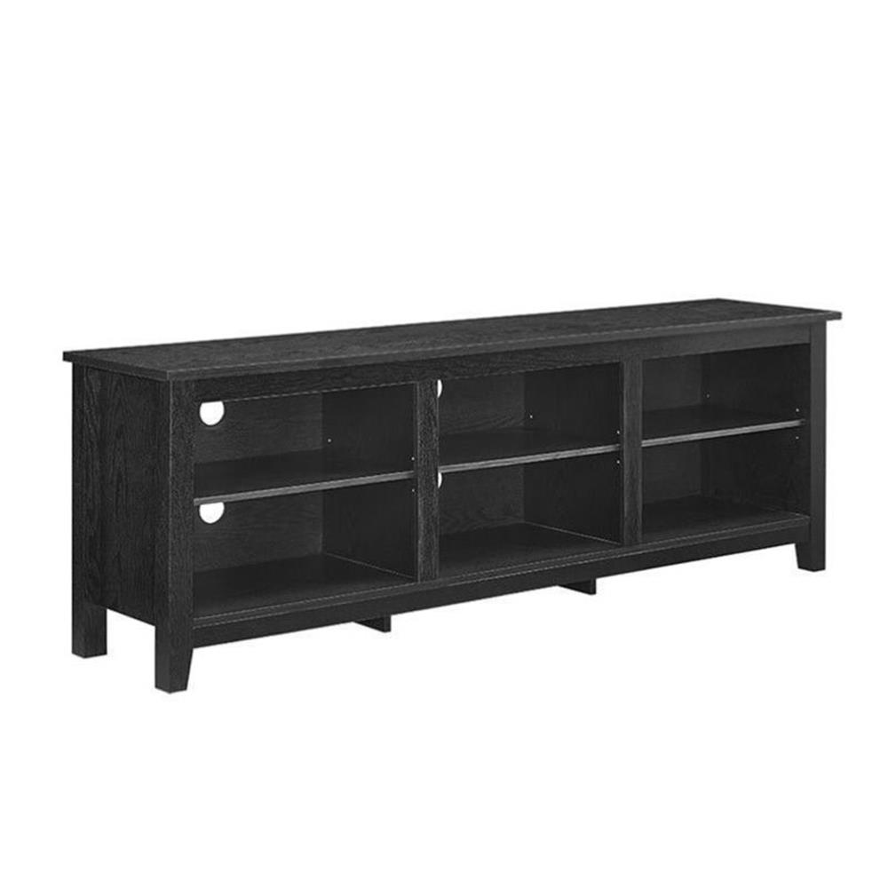 Pemberly Row Meuble Télé de 70 Pouces Noir