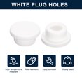 thumbnail image 2 of Unique Bargains 6 Pcs White Plug Holes, T22 Rubber Button Plug for 21mm/0.83' Hole, 2 of 6
