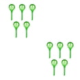 thumbnail image 2 of VONKY 5pcs/set Automatic Irrigation Device Plant Helper For Busy Individuals Plant Self Watering Globes PVC Easy To L green round 2Set, 2 of 6