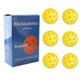 thumbnail image 1 of maytalsory 6 Pieces/Set Professional Pickleball Replacement 40 Holes Reusable Training Pickle Balls Assorted Kit Birthday Gift Yellow, 1 of 9