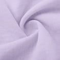 thumbnail image 3 of Pisexur Robes d'Été pour Femmes en Doux Lin-Coton Robes d'Été pour Femmes Décontractées à Col en V Manches 3/4 Robe Maxi Ample Confortable Fluide Robes pour Femmes Couleur Unie à Volants Boho Longues Robes P-2TG Violet, 3 of 5