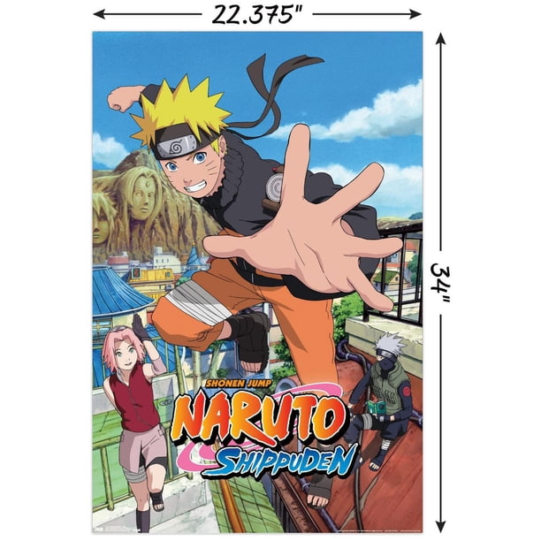 Naruto Shippuden - Jump Wall Poster, 22.375
