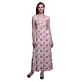 thumbnail image 1 of Bimba Robe Longue Chic Imprimée Teinture sur Nœuds pour Femmes, Style Bohème, Maxi d'Été, Tenue de Plage - Petit, 1 of 6