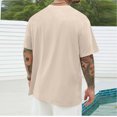 thumbnail image 4 of SDNall Shorts pour Hommes Imprimé Col Rond Mode Décontractée Manches Courtes Blouses Chemises Chemises pour Hommes, Tee-Shirts Manches Longues pour Hommes, Chemises Manches Longues pour Hommes, 4 of 5
