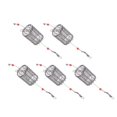 thumbnail image 1 of Cage à Leurres de Pêche, Panier de Cage à Appâts de Pêche Portable 5 Pcs en Acier Inoxydable pour Carpe pour Rivière m, 1 of 8