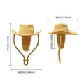 thumbnail image 2 of Cowboy Hat Bottle Stopper Reusable Leakproof Seal Beverage Champagne Storage Topper For Home Kitchen Holiday Use, 2 of 7