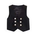 thumbnail image 1 of Dagugfen Gilets pour Garçons Col en V à Double Boutonnage Gilet de Robe à Boutons Uniforme Scolaire Complet Formel Vêtement d'Extérieur, 1 of 3