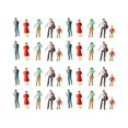 thumbnail image 1 of 100Pcs 1 75/1 100/1 150 Mixed Miniature Sand Model DIY Standing People Figures, 1 of 10