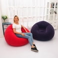 thumbnail image 5 of relayinert Space-saving Inflatable Couch Modern And Affordable Furniture Comfortable And Durable. Single Sofa Dark blue, 5 of 5