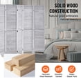 thumbnail image 4 of VEVOR Wood Room Divider Wooden Privacy Screen 6 Panel Room Separation Divider, 4 of 9