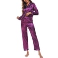thumbnail image 3 of Ensemble de Pyjama pour Femmes Pantalon Ensemble Mode pour Femmes Tenue d'Intérieur Pyjama Femme Ensemble Deux Pièces Manches Longues Pantalon Ensemble de Pyjama Tenue d'Intérieur, 3 of 5