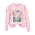 thumbnail image 3 of IMENGL Chandail à message de Dieu Fendu dans le Nuage, Rose 2TG, Taille M-2TG, 3 of 3