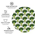 thumbnail image 3 of Vsdgher Mignons sous-Verres en Cuir à Imprimé Brocoli pour Boissons, sous-Verres Durables Ensemble de 4 pour Protection de Table, Décor de Maison Luxueux et Cadeau de Pendaison de Crémaillère - Forme Ronde, 3 of 6