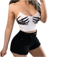 thumbnail image 2 of CEHVOM Womens Summer Fashion Magic Claw Print Tube Top Strap Close-fitting Vest, 2 of 5