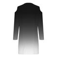 thumbnail image 5 of Robes de Travail Robe à Épaules Dénudées pour Femmes Automne Manches Longues Col en V Ligne A Mini Robe Soleil Tunique Robes Robe Patchwork S-29 Noir P, 5 of 5