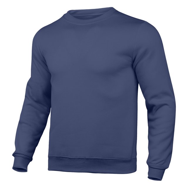 Ediodpoh Chandail pour Homme Ajusté Automne Décontracté Uni Col Rond Haut Couleur Col Rond Long Manteau Automne Poche Manches Longues Blouse pour Homme Chandail à Col Rond Bleu Marine P