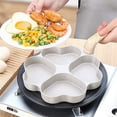 thumbnail image 4 of Fesfesfes Flat Bottom Non Stick Frying Pan for Breakfast Eggs Pancakes Omelette Mini Size Small Pan Even Heating Easy to Clean Stovetop Compatible Home Kitchen Cooking Tool, 4 of 5