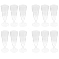 thumbnail image 1 of AMERTEER 12 Pcs Verre à Champagne Jetable en Plastique Verre à Boire Verre à Vin Rouge (Transparent), 1 of 6