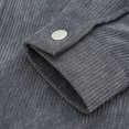 thumbnail image 3 of IROINNID Mens Shacket Deals Comfy Hardshell Jacket Outdoor Retro Trench Button Down Shacket,Dark Gray, 3 of 5