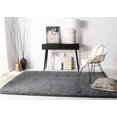 thumbnail image 3 of Safavieh August Shag Collection AUG900F Solid 1.2-inch Thick Area Rug, 5'3" x 5'3" Square, Grey, 3 of 7