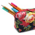 thumbnail image 2 of Pen+Gear Vintage Floral Pencil Pouch in Navy Blue, 2 of 6