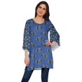 thumbnail image 1 of Moomaya Kurta Mini à Manches Kimono Tunique d'Été Kurtis Courts Imprimés pour Femmes, 1 of 5